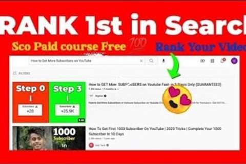 How to SEO YouTube videos | Rank Your YouTube Videos | Free YouTube SEO course | SCO YT