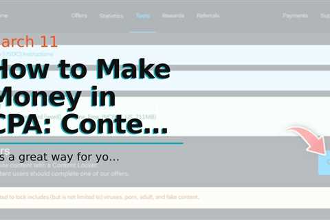 How to Make Money in CPA: Content Locking