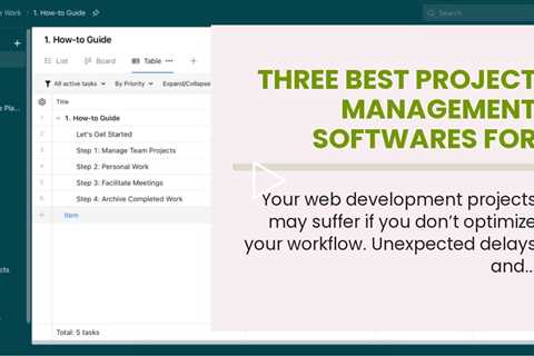 Three Best Project Management Softwares for Developers