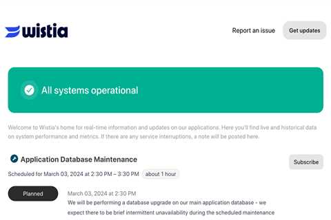 Analytics Database Maintenance