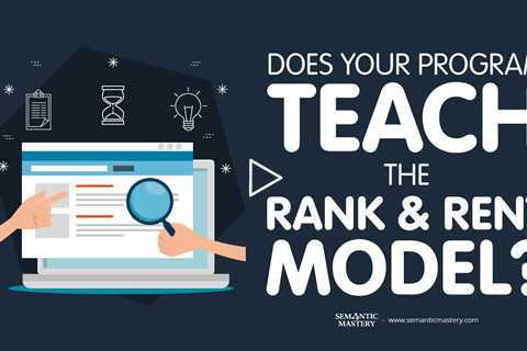 Does Your Program Teach The Rank And Rent Model?