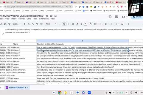 Local SEO Training Q&A - Hump Day Hangouts - Episode 528