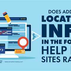 Does Adding Location Info In The Footer Help LLG Sites Rank?