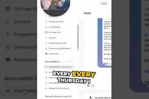 Mastermind First 90 Days: SEO Webinars and Community
